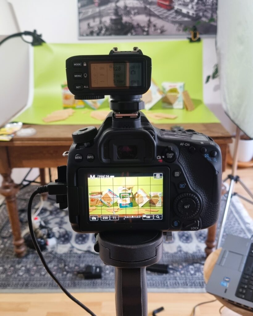 Hinter den Kulissen Fotoshooting Produkte Filinchen