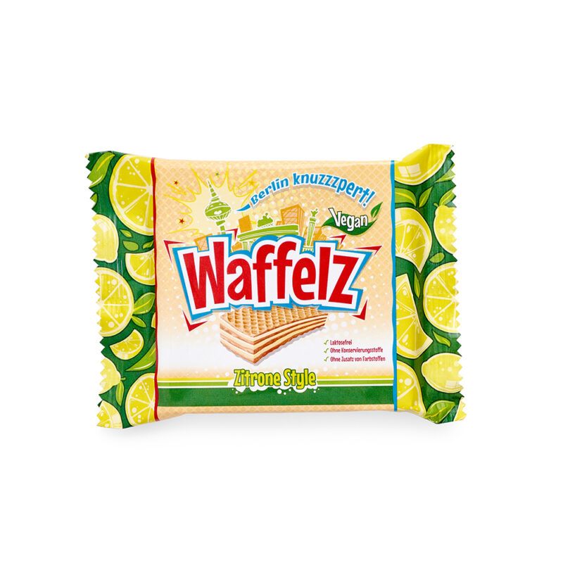 Produktfotografie für SpreeWaffel Waffelz auf weißem Hintergrund, Produktfotografie, Packshot