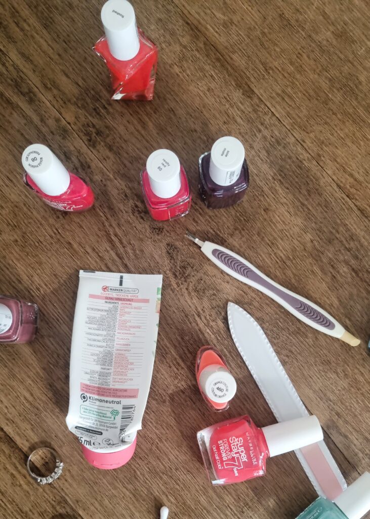 Nagellacke als Vorbereitung für Foodfotoshooting SpreeWaffel