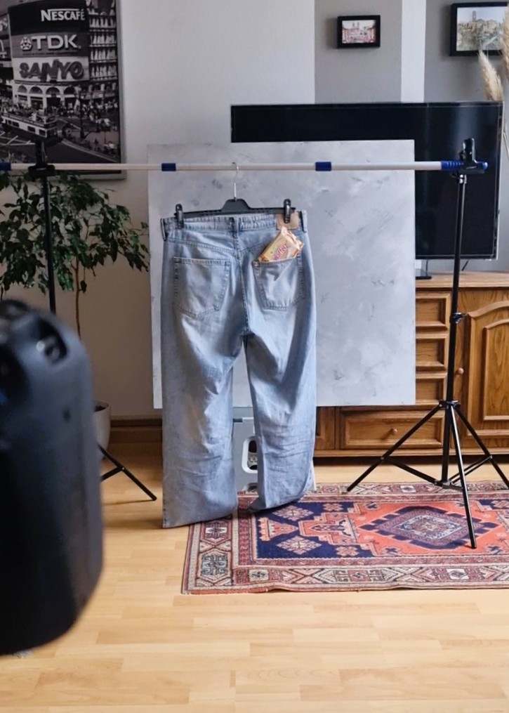 Hinter den Kulissen Produktfotoshooting
